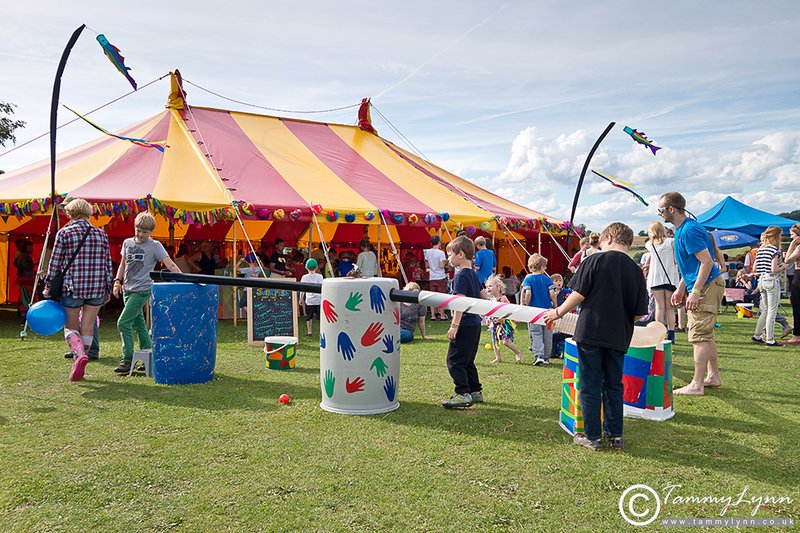 Junkfish tent at Nibley Festival 2014.  Photo by www.tammylynn.co.uk